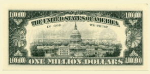 Million Dollar Millenium Note back