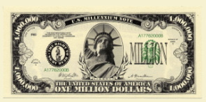 Million Dollar Millenium Note front